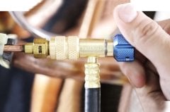 23336 - SS Black Diamond 150cm -1/4” 3'lü Şarj Hortum Seti - Akış vanalı - Safe seal