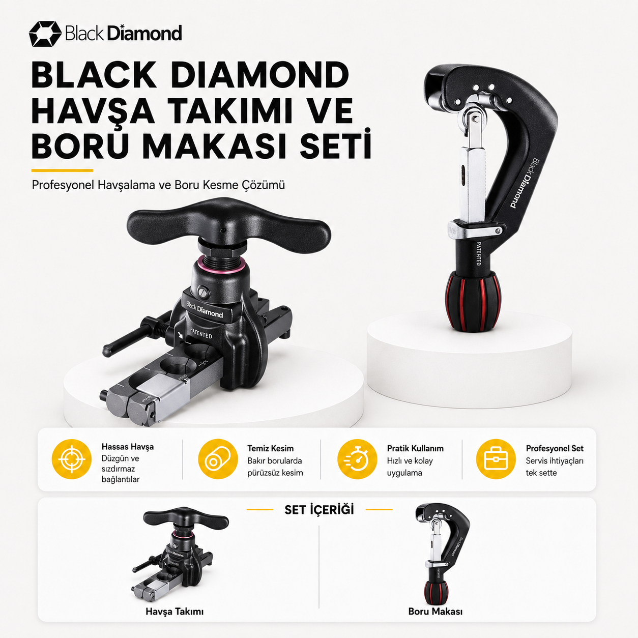 Black Diamond Havşa Takımı ve Boru Makası Set
