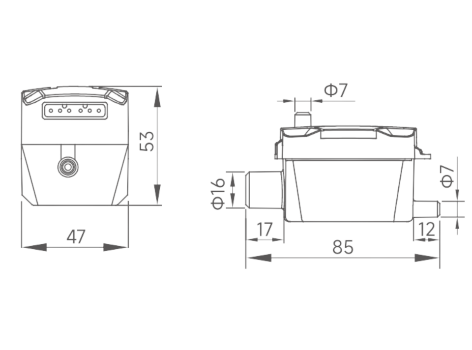 Wipcool P32 -  Mini Drenaj Pompası