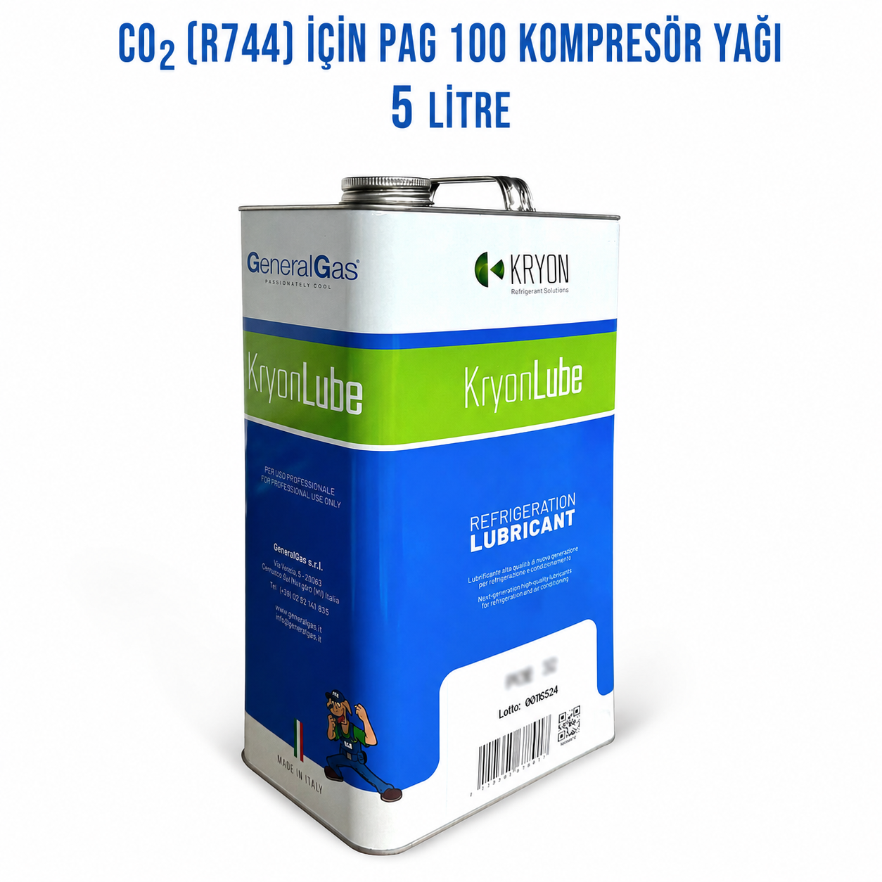KryonLube PAG 100 CO₂ (R744) Kompresör Yağı