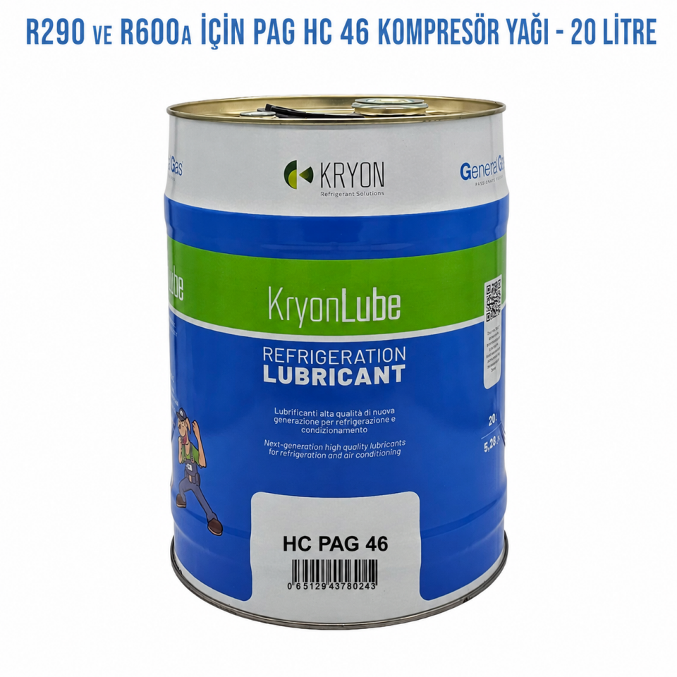 KryonLube PAG 46 HC – R290 ve R600 Uyumlu Kompresör Yağı