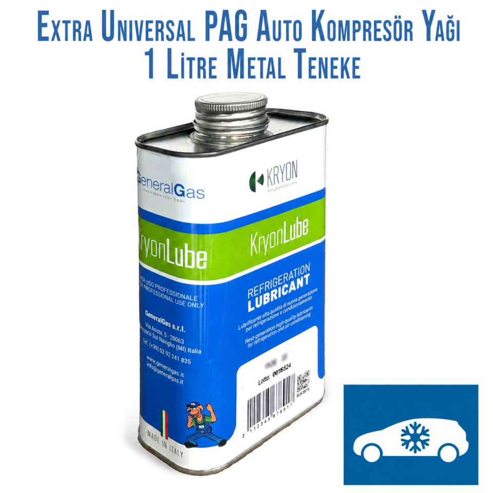 KryonLube EXTRA Universal PAG Oto Kompresör Yağı