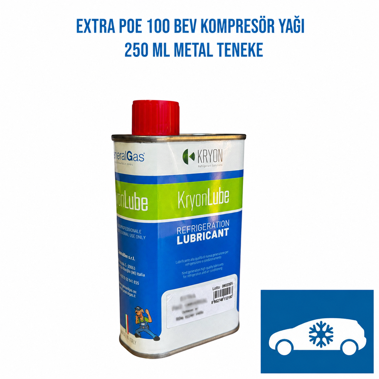 KryonLube EXTRA POE 100 BEV Elektrikli Araç Klima Kompresör Yağı