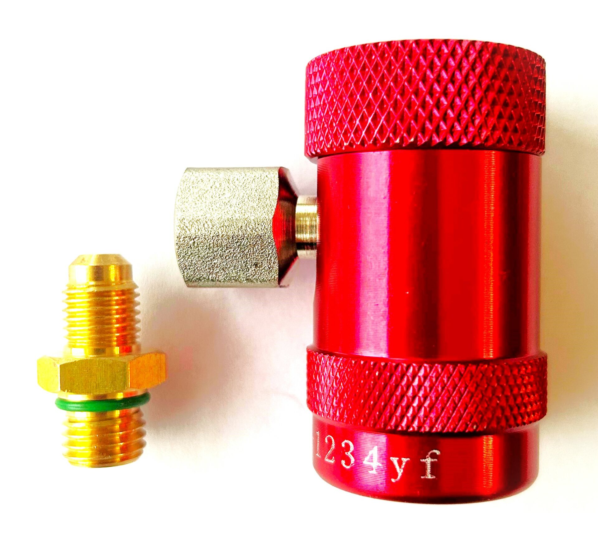 Hongsen - HS-MH-1234 - R1234yf için yüksek basınç araç klima şarj vanası. M12*1.5-1/4 adaptörü ile