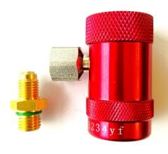 Hongsen - HS-MH-1234 - R1234yf için yüksek basınç araç klima şarj vanası. M12*1.5-1/4 adaptörü ile