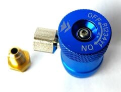 Hongsen - HS-ML-1234 - R1234yf için Alçak Basınç Araç Klima Şarj Vanası. M12*1.5-1/4 Adaptörü İle