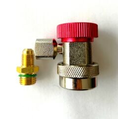 Hongsen - HS-MH-M14*1.5 - R134a için yüksek basınç araç klima şarj vanası. M14*1.5-1/4 adaptörü ile