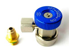 Hongsen - HS-ML-M14*1.5 - R134a için alçak basınç araç klima şarj vanası. M14*1.5-1/4 adaptörü ile