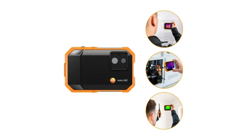 Testo 862-2 Cep Boyutunda Termal Kamera – 256 × 192 Piksel