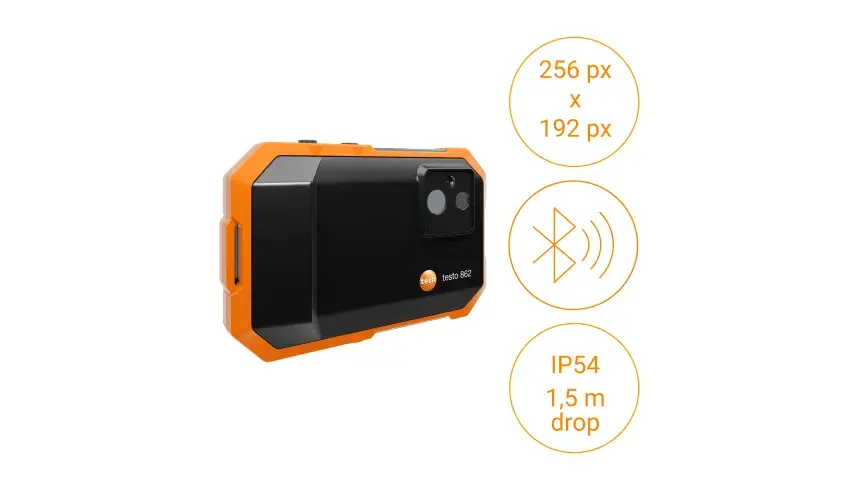 Testo 862-1 Cep Boyutunda Termal Kamera – 256 × 192 Piksel