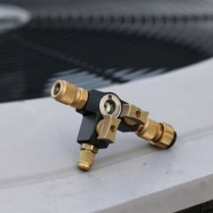 Fieldpiece - VC2GE - İğne çıkarma aparatı. Çift vanalı, gözetleme camlı