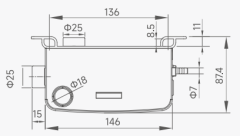 Wipcool - P40 - Çok Amaçlı Mini Tanklı Drenaj Pompası