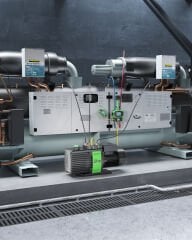 Wipcool - 2F10 - Endüstriyel Vakum Pompası. 20 CFM, arabası ile