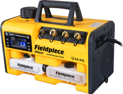Fieldpiece - VP633EU - ATEX Korumalı Vakum Pompası - 6 CFM (10,2 m3/ h) Kolay Yağ Değiştirme Sistemli