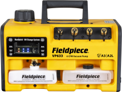 Fieldpiece - VP633EU - ATEX Korumalı Vakum Pompası - 6 CFM (10,2 m3/ h) Kolay Yağ Değiştirme Sistemli