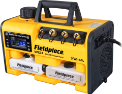 Fieldpiece VPX33EU - ATEX Korumalı Vakum Pompası - 10 CFM (17 m3/ h) Kolay Yağ Değiştirme Sistemli