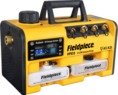 Fieldpiece VPX33EU - ATEX Korumalı Vakum Pompası - 10 CFM (17 m3/ h) Kolay Yağ Değiştirme Sistemli