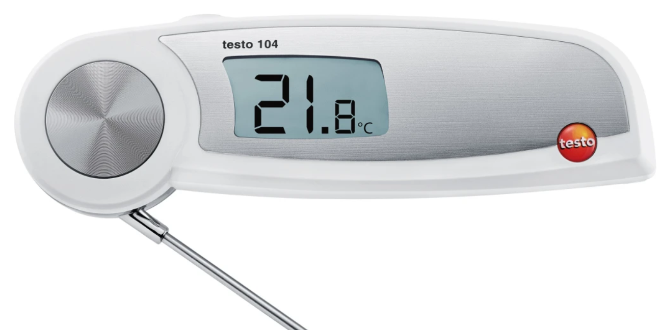 testo 104 – Su Geçirmez, Katlanabilir Gıda Sıcaklık Ölçer