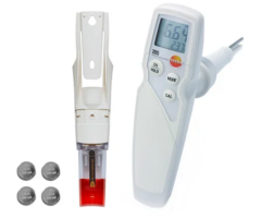 testo 205 – Yarı Katı Gıdalar İçin Tek Elle Kullanılabilen pH ve Sıcaklık Ölçüm Cihazı (pH Metre)
