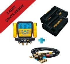 SM482VINT Dijital Manifold + HR3BM - Küresel vanalı 3'lü hortum seti - ÇANTA HEDİYELİ