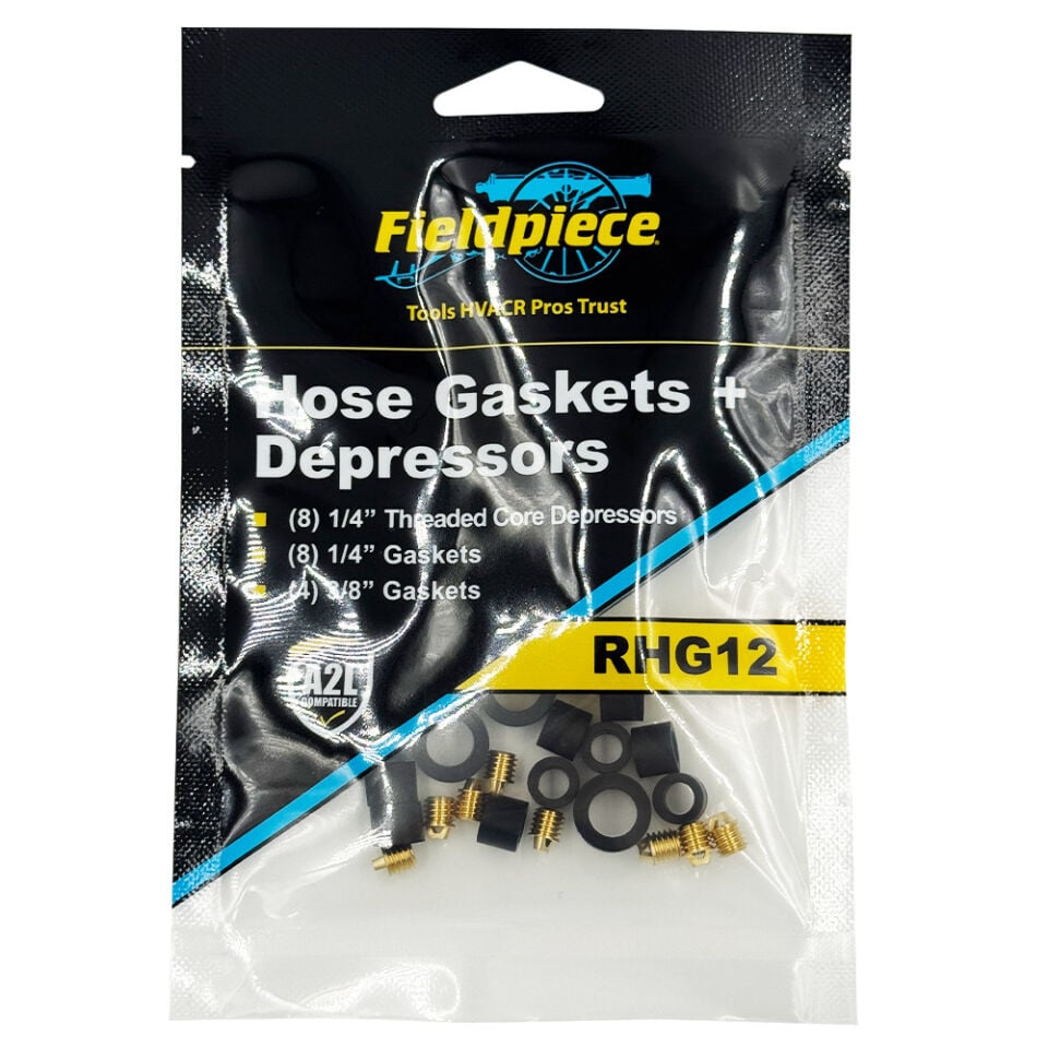 Fieldpiece - RHG12 - ¼” Conta (x8) iğne bastırıcı (x8) 3/8” Conta (x4)