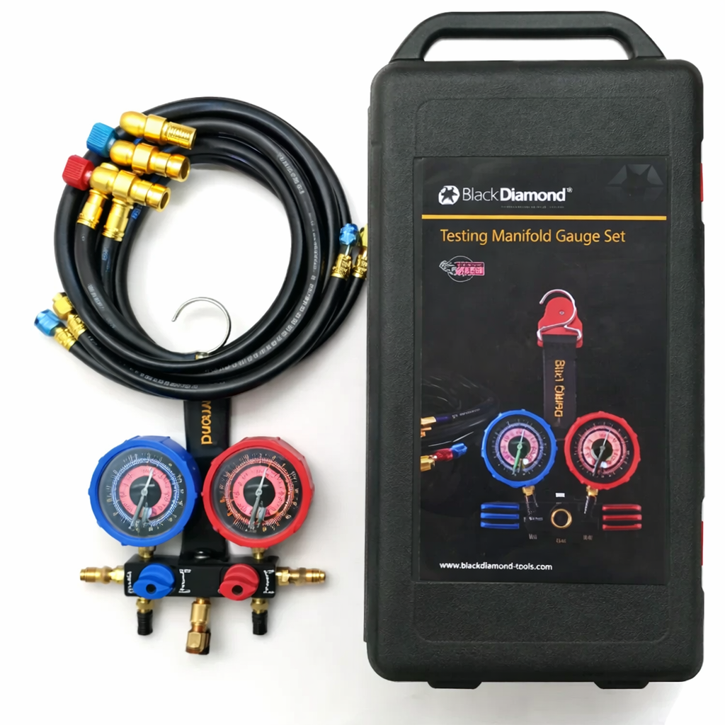 Black Diamond - 29883-SS - Analog Manifold (R22/134A/404A/410A) + 150 cm vanalı hortum seti