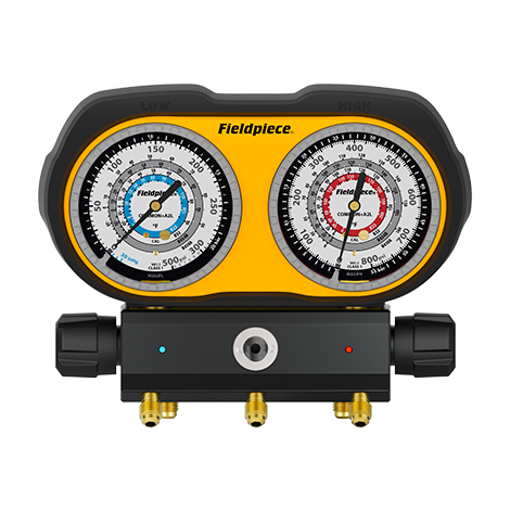 Fieldpiece - GS322F - Analog Manifold Seti,  3 Port, R22/R32/R454B/R410A