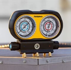 Fieldpiece - GS334F - Analog Manifold Set, 3 Port, R134A, R404A, R407C, R448A