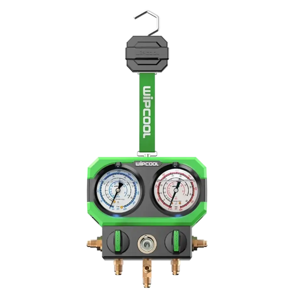 Wipcool - MG68-2K Çift Vanalı Analog Manifold Seti. R22/410A/32/404A/407C