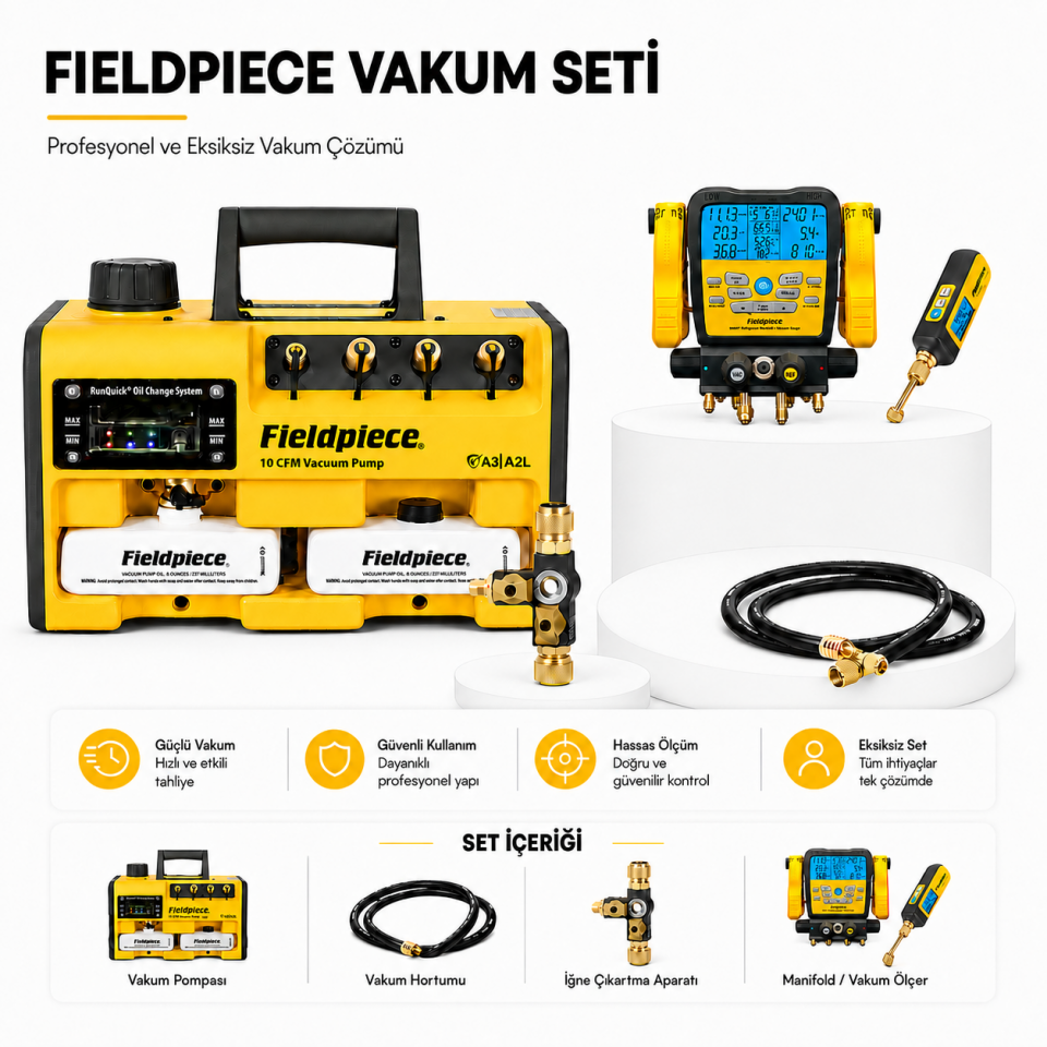 Fieldpiece Vakum Seti