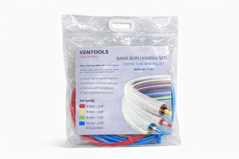 Ventools  TT1001  Bakır Boru Kıvırma Seti, 4 çap